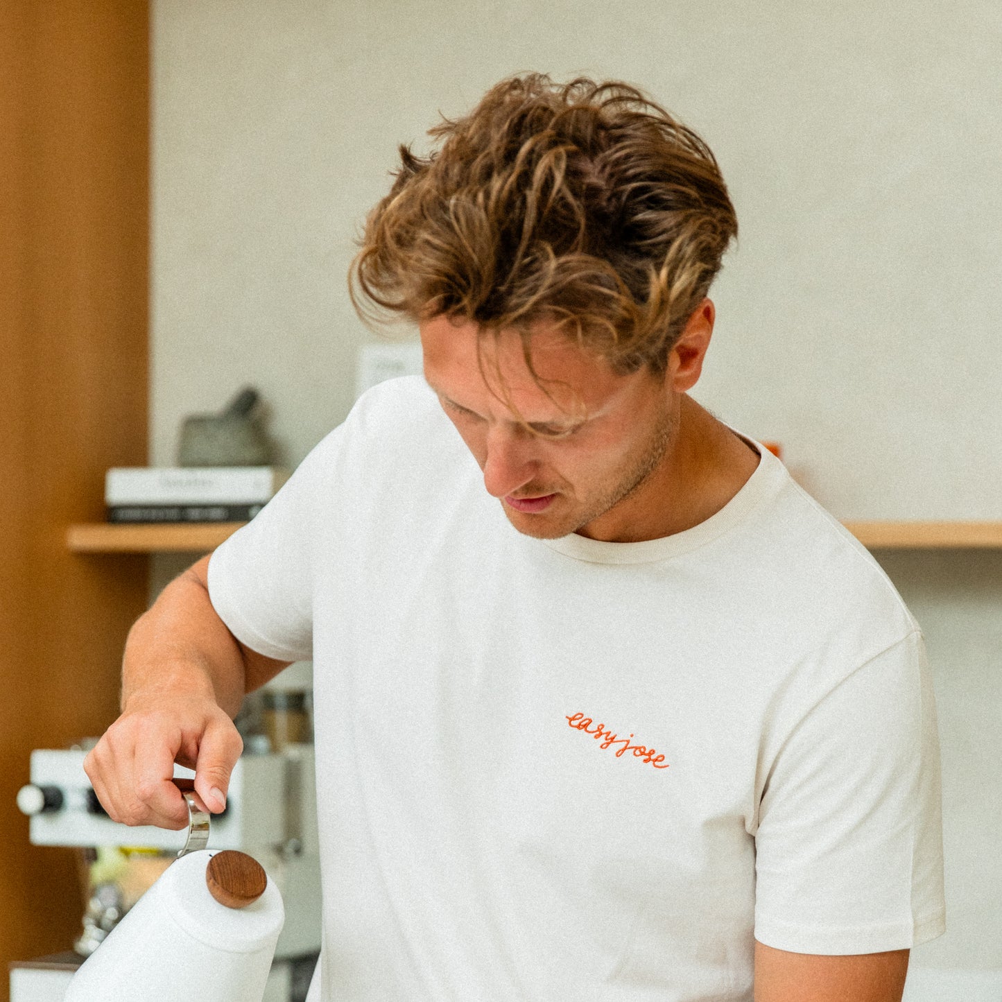 Oat White Organic Tee