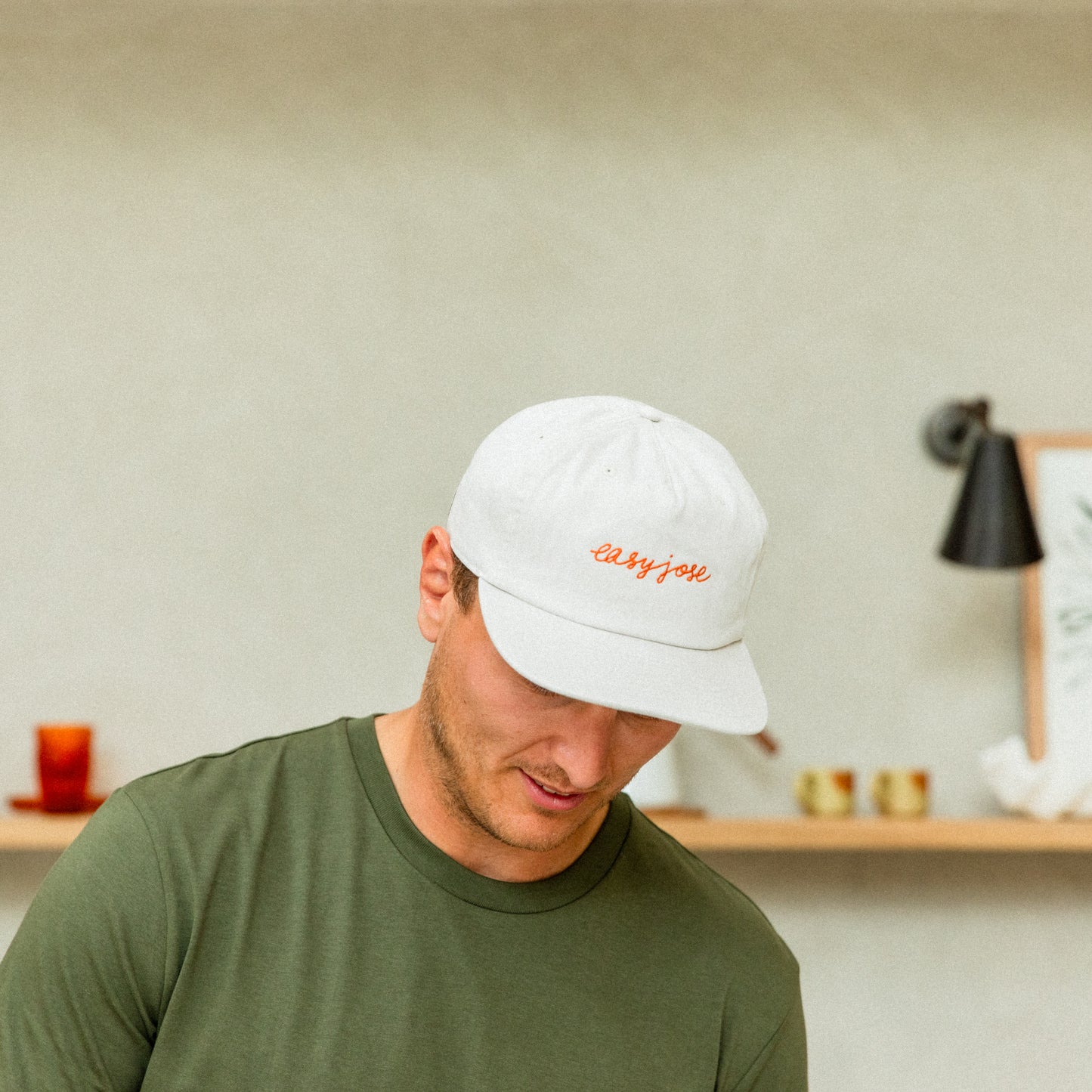Oat White Cotton Cap
