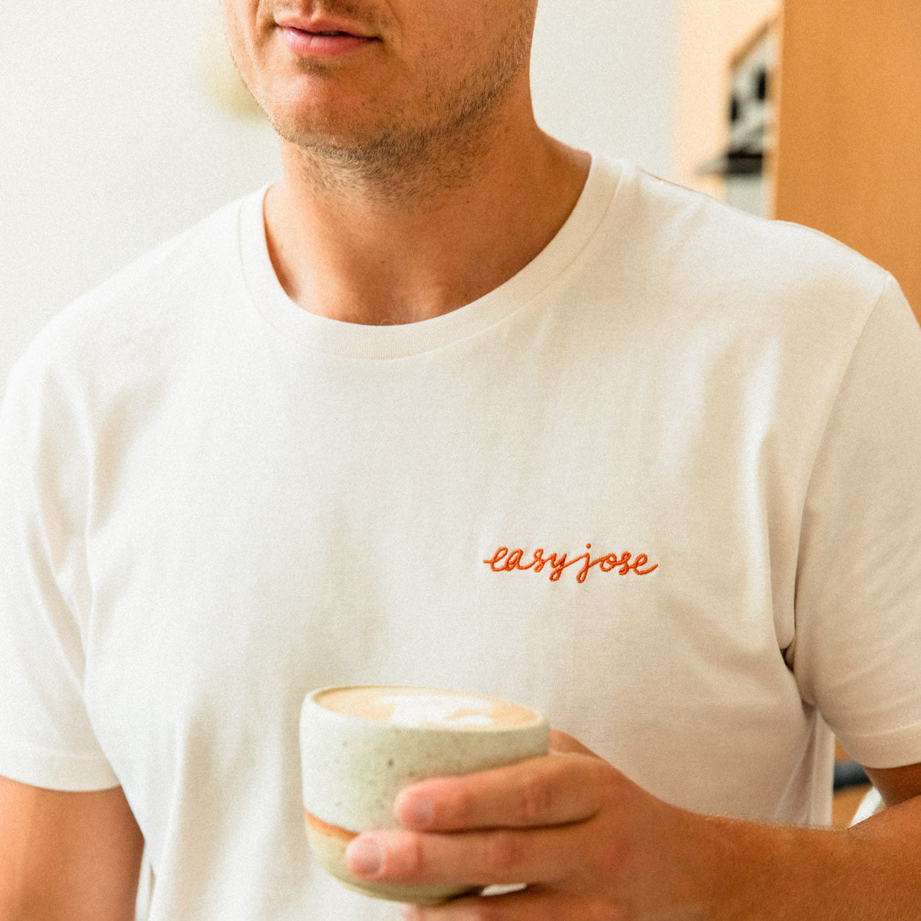 Oat White Organic Tee