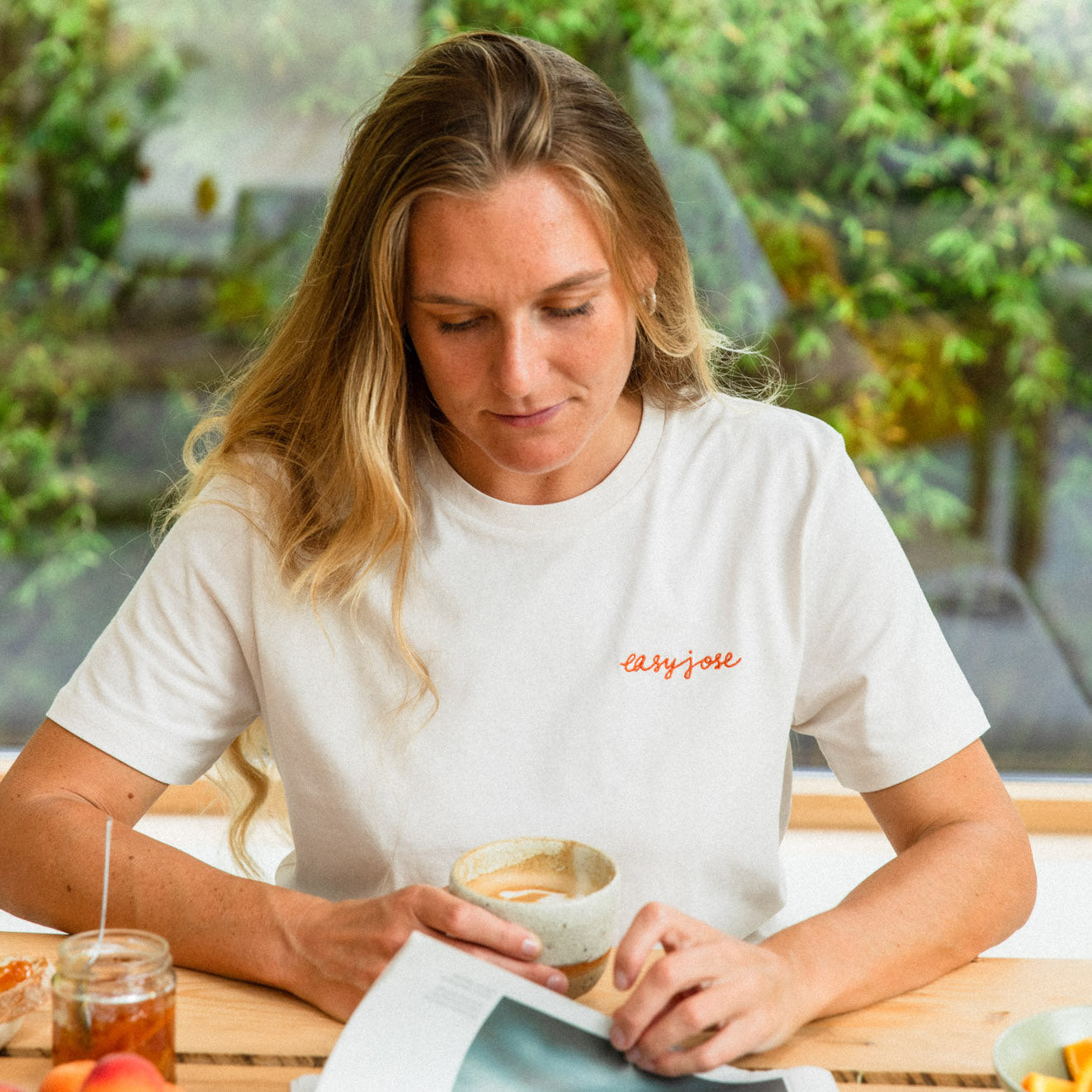 Oat White Organic Tee