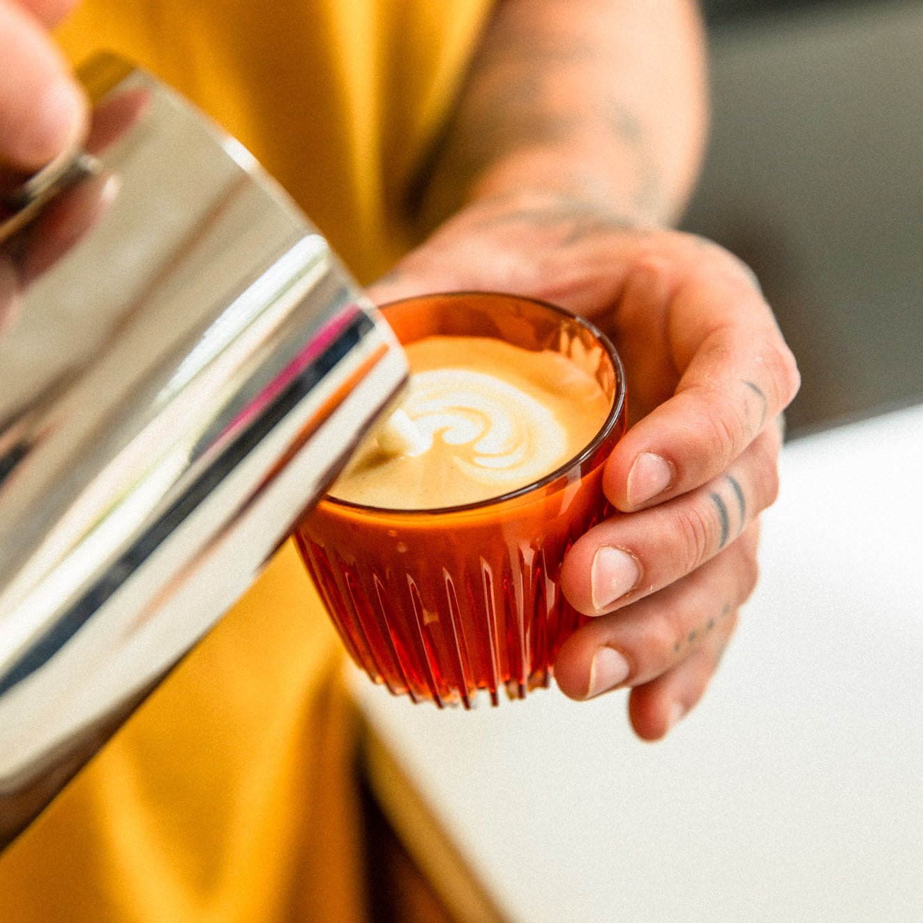 Amber Huskee Renew 8oz Mugs (Four)